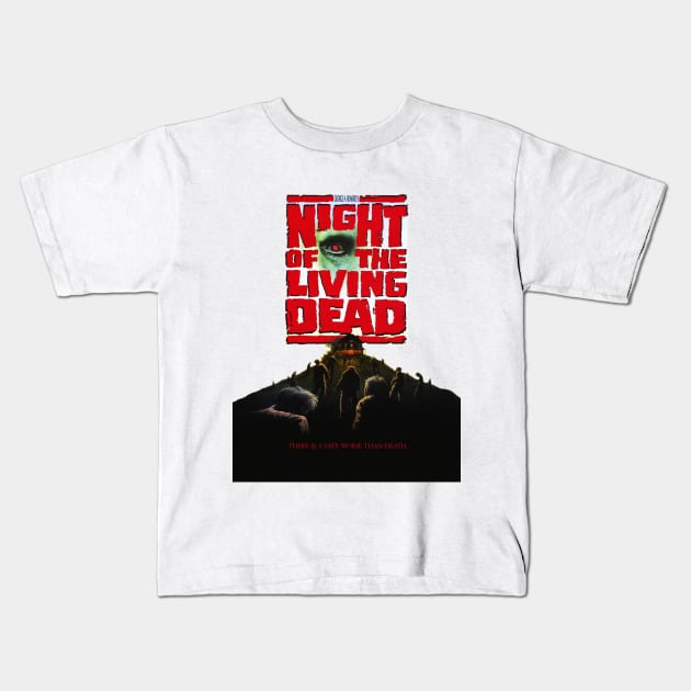 Night of the Living Dead (1990) Tom Savini, Legendary Horror movie. Kids T-Shirt by Stefan Balaz Design